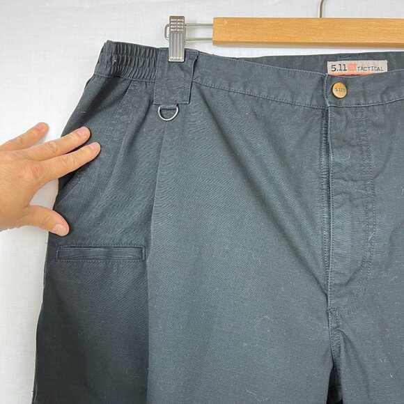 511 Tactical Cargo Pants 44x31 Black Stryke Ripstop Double Knee Hunting Workwear - Picture 2 of 16